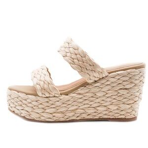 KAANAS Tenerife Wedges • Size 7 • Natural Color • Perfect condition!